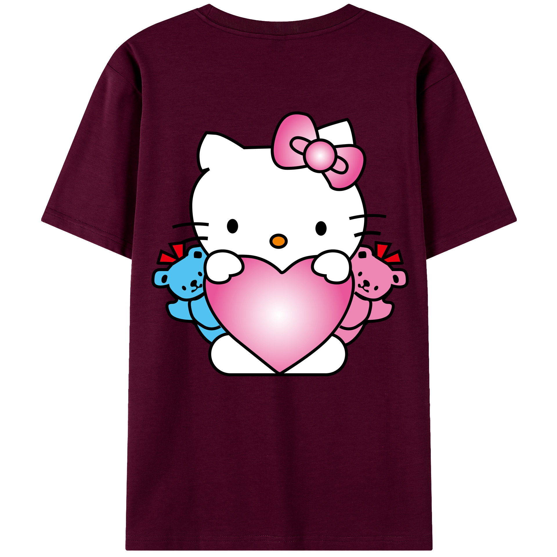 （画像用） Hello Kitty ハローキティ レディース半袖Tシャツ(バックプリント)